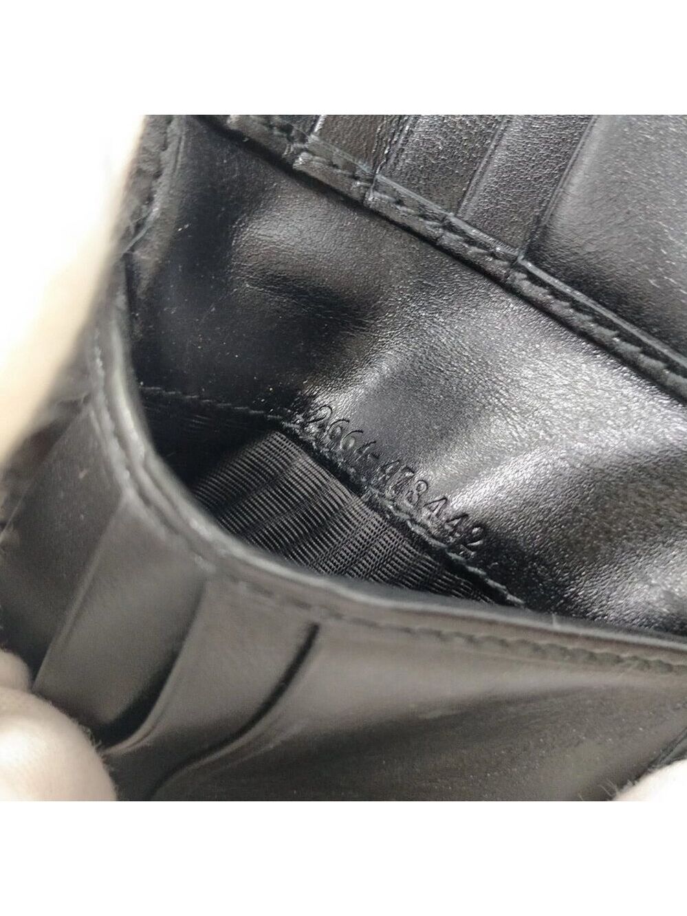 Gucci Wallet Black Leather 200-082425 - Picture 7 of 9